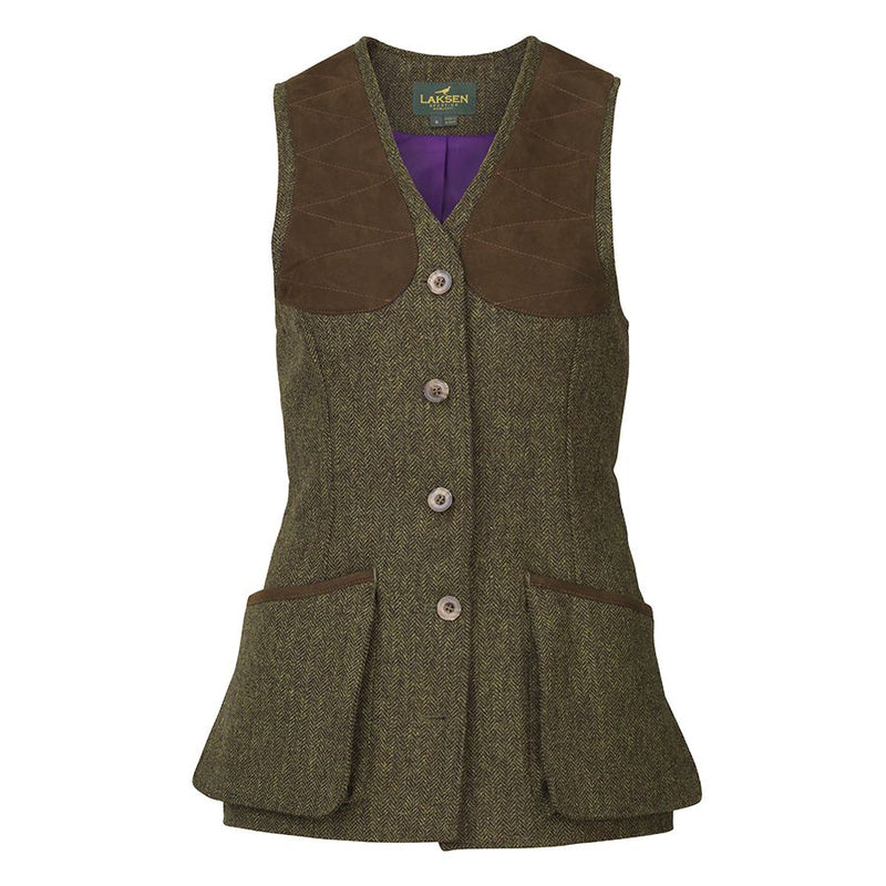 Laksen Lady's Dora Herringbone Tweed Beauly Shooting Vest