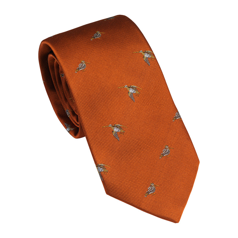 Laksen Tie Woodcock Motif