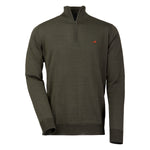 Laksen Men's Norfolk Quarter Zip Italian Merino Wool Sweater