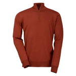 Laksen Men's Norfolk Quarter Zip Italian Merino Wool Sweater
