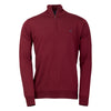 Laksen Men's Norfolk Quarter Zip Italian Merino Wool Sweater