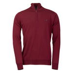 Laksen Men's Norfolk Quarter Zip Italian Merino Wool Sweater