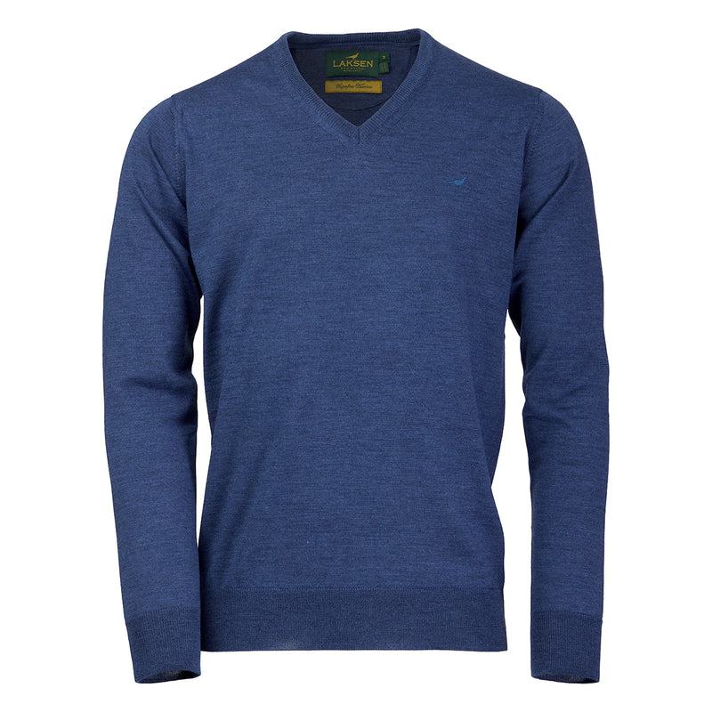 Laksen Men's Sussex V-Neck Merino Sweater