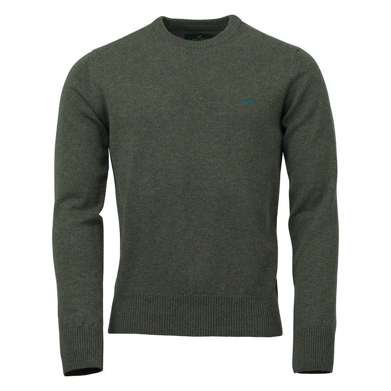 Laksen Men's Hoy O-Neck 95% Lambswool / 5% Cashmere Sweater