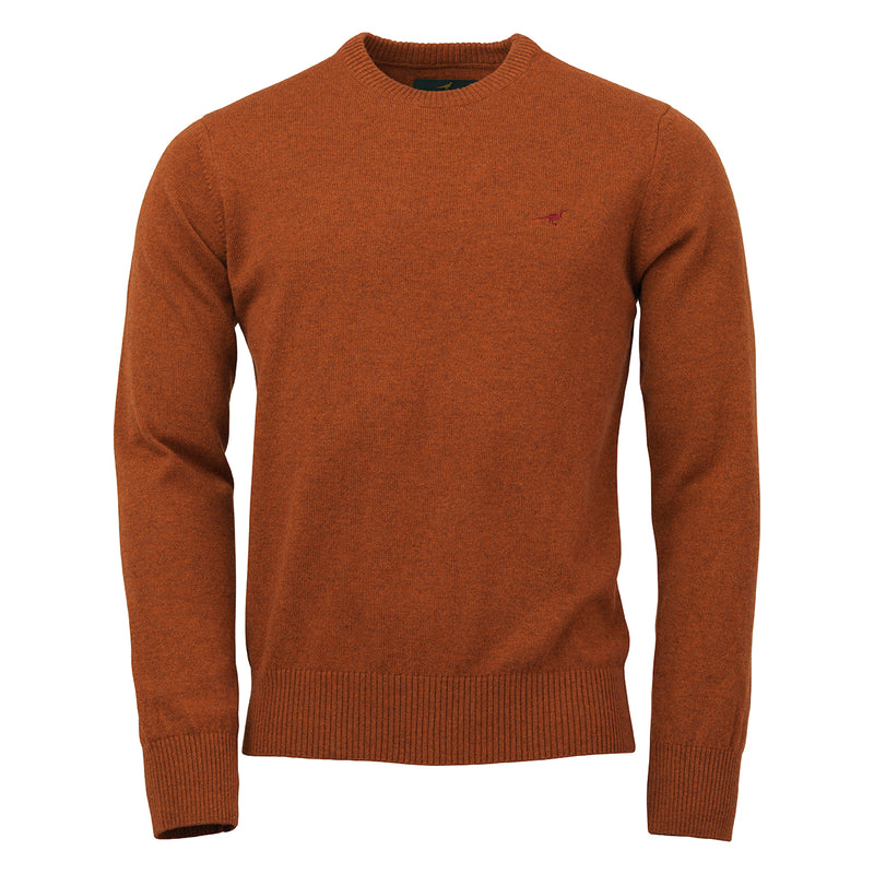 Laksen Men's Hoy O-Neck 95% Lambswool / 5% Cashmere Sweater