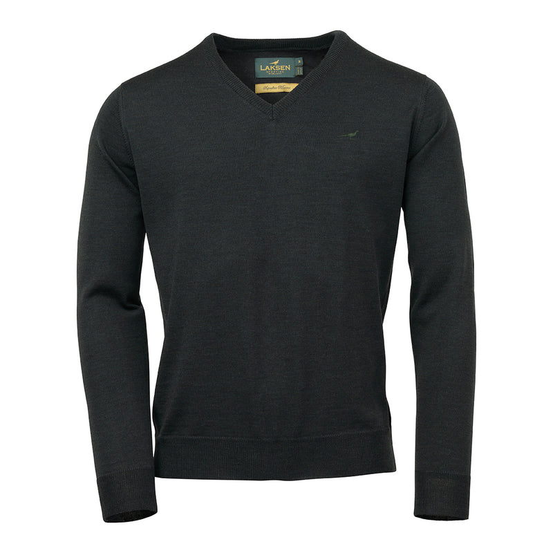 Laksen Men's Sussex V-Neck Merino Sweater