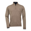 Laksen Men's Norfolk Quarter Zip Italian Merino Wool Sweater