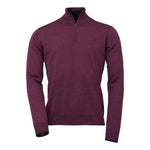 Laksen Men's Norfolk Quarter Zip Italian Merino Wool Sweater