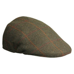 Laksen Men's Hastings Tweed Ghillies Flat Cap w. Earwarmer