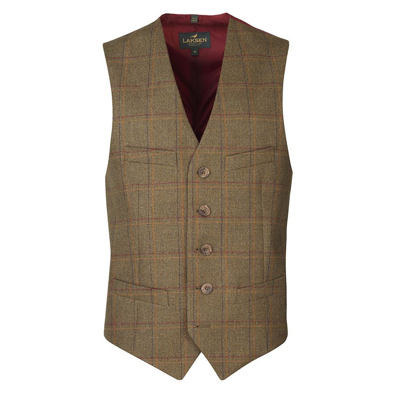 Laksen Men's Woolston Tweed Colonial Dress Vest