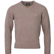 Laksen Men's Johnston V-Neck Lambswool Knitwear