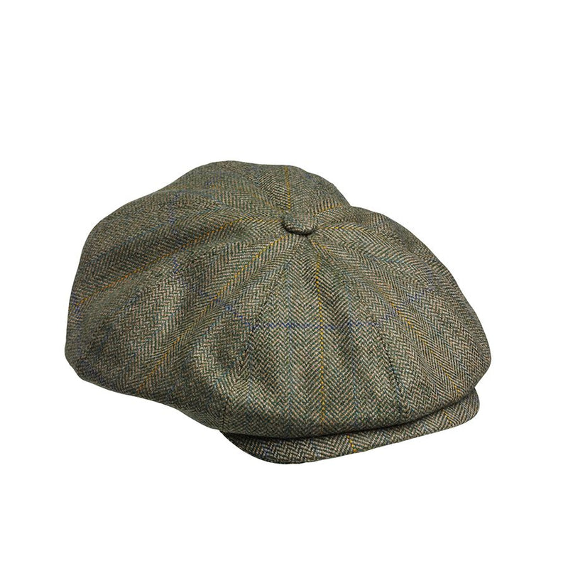 Laksen Men's Laird Tweed Bakerboy Cap